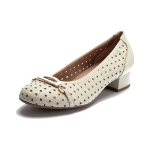 Pitillos - 11123 - GLACIAL - 11123 - GLACIAL - Zapato salón con adorno y tacón bajo 2