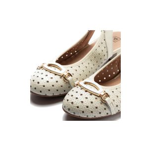 Pitillos - 11124 - GLACIAL - 11124 - GLACIAL - Zapato salón destalonado con adorno y tacón bajo 2