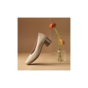 Pitillos - 11130 - ORO - 11130 - ORO - Zapato salón con ribete elástico y tacón medio 2