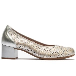 Pitillos - 11132 - PLATA - 11132 - PLATA - Zapato salón con tacón medio