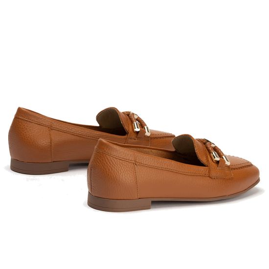 Pitillos - 11140 - CUERO - 11140 - CUERO - Mocasín plano en piel napa bombeada
