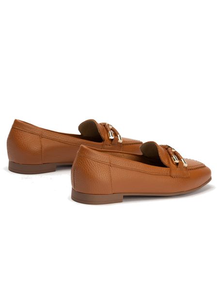 Pitillos - 11140 - CUERO - 11140 - CUERO - Mocasín plano en piel napa bombeada