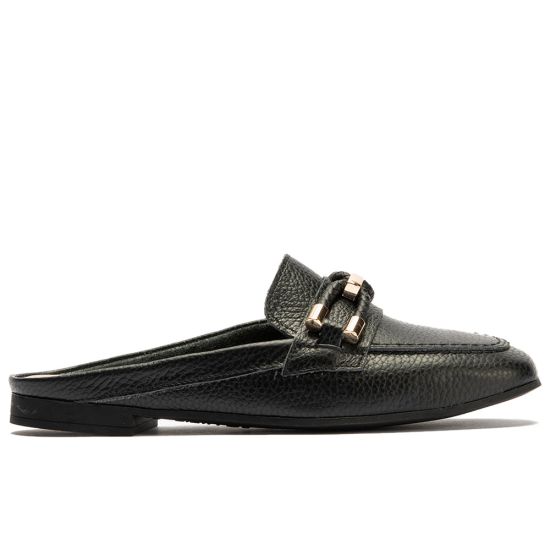 Pitillos - 11141 - NEGRO - 11141 - NEGRO - Mocasín plano destalonado en piel napa bombeada