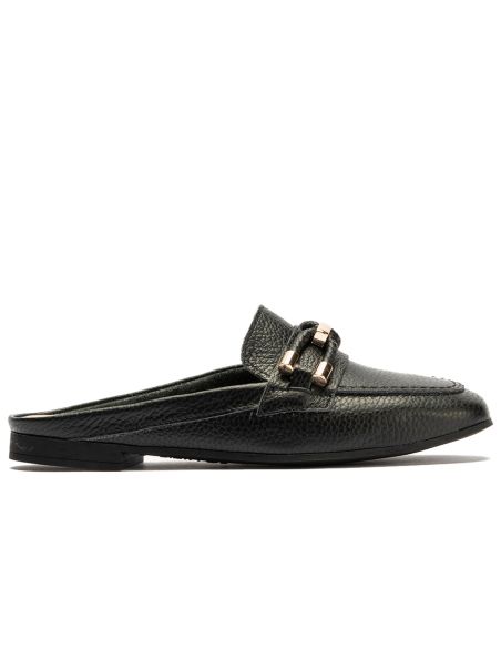 Pitillos - 11141 - NEGRO - 11141 - NEGRO - Mocasín plano destalonado en piel napa bombeada
