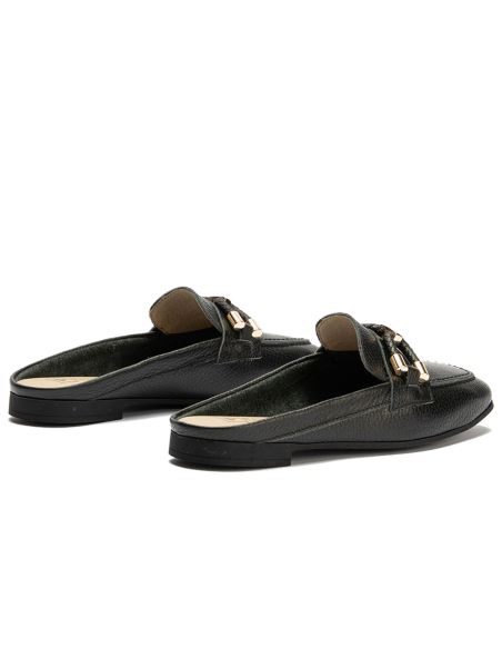 Pitillos - 11141 - NEGRO - 11141 - NEGRO - Mocasín plano destalonado en piel napa bombeada