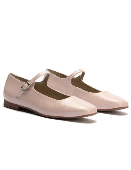 Pitillos - 11142 - NUDE - 11142 - NUDE - Bailarina plana en piel charol Nude - 3