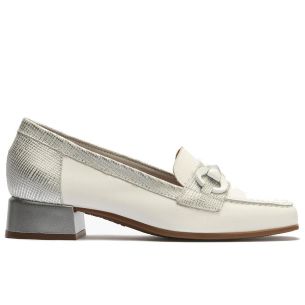 Pitillos - 11150 - BLANCO - 11150 - BLANCO - Mocasín con tacón bajo y adorno