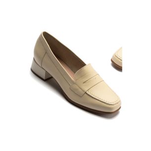 Pitillos - 11152 - CREMA - 11152 - CREMA - Mocasín con tacón bajo y antifaz 2