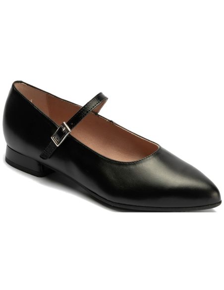 Pitillos - 11171 - NEGRO - 11171 - NEGRO - Bailarina mercedes con tacón bajo y punta fina Negro - 1