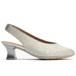 Pitillos - 11180 - PLATA - 11180 - PLATA - Zapato salón destalonado con tacón medio
