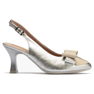 Pitillos - 11191 - PLATA - 11191 - PLATA - Zapato de salón destalonado con tacón alto
