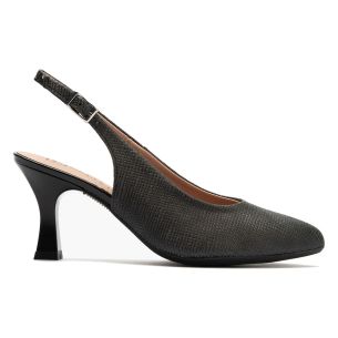 Pitillos - 11194 - NEGRO - 11194 - NEGRO - Zapato destalonado con tacón alto y punta fina Negro - 1