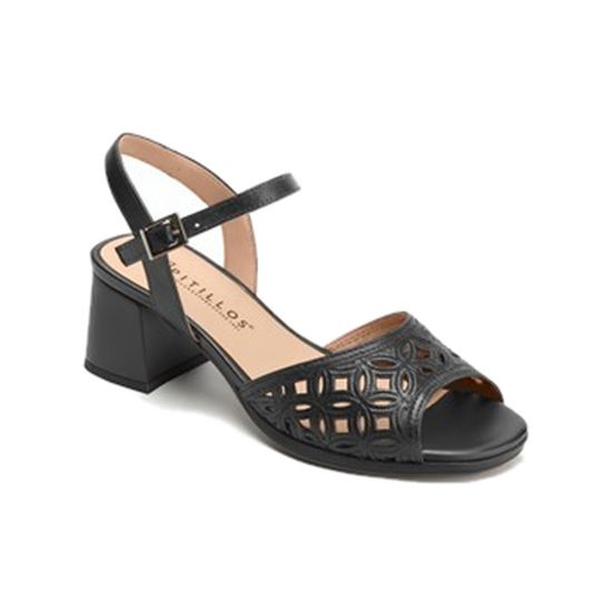 Pitillos - 11216 - NEGRO - 11216 - NEGRO - Sandalia con detalles metalizados