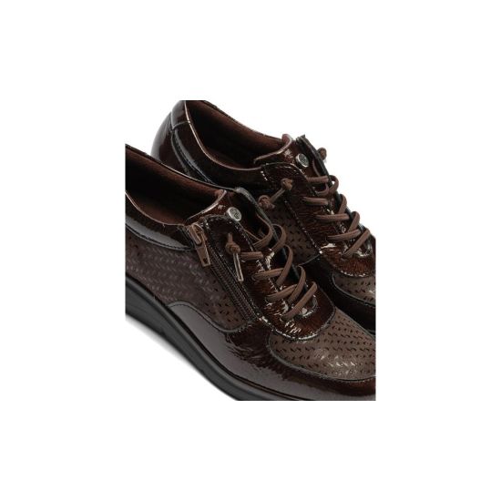 Pitillos - 11501 - MARRON - 11501 - MARRON - Deportivo con Cremallera combinado Charol con Lycra Marrón - 4