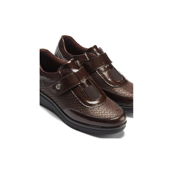 Pitillos - 11504 - MARRON - 11504 - MARRON - Deportivo con Velcro combinado Charol con Lycra Marrón - 4