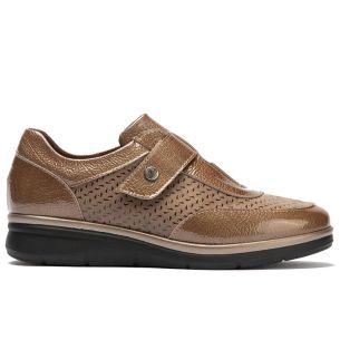 Pitillos - 11504 - TOPO - 11504 - TOPO - Deportivo con Velcro combinado Charol con Lycra Topo - 1