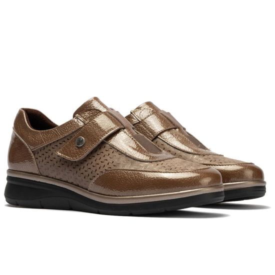 Pitillos - 11504 - TOPO - 11504 - TOPO - Deportivo con Velcro combinado Charol con Lycra Topo - 2