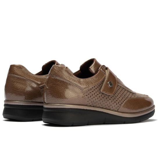 Pitillos - 11504 - TOPO - 11504 - TOPO - Deportivo con Velcro combinado Charol con Lycra Topo - 3