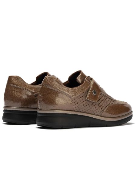 Pitillos - 11504 - TOPO - 11504 - TOPO - Deportivo con Velcro combinado Charol con Lycra Topo - 3