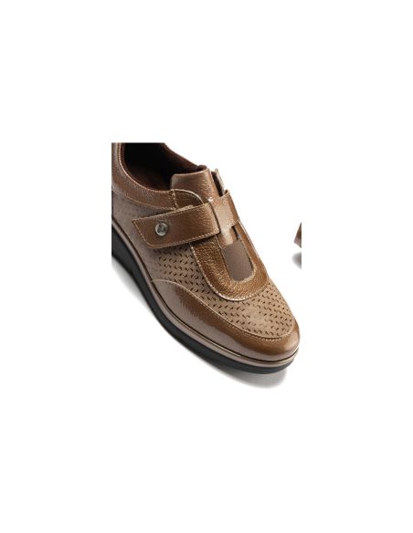 Pitillos - 11504 - TOPO - 11504 - TOPO - Deportivo con Velcro combinado Charol con Lycra Topo - 4