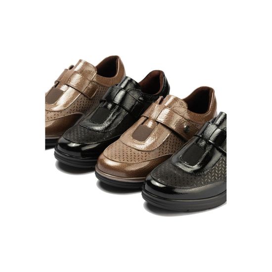 Pitillos - 11504 - TOPO - 11504 - TOPO - Deportivo con Velcro combinado Charol con Lycra Topo - 6