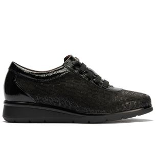 Pitillos - 11512 - NEGRO - 11512 - NEGRO - Deportivo con elásticos combinado lycra con charol Negro - 1
