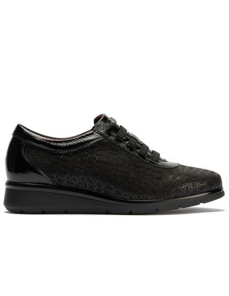 Pitillos - 11512 - NEGRO - 11512 - NEGRO - Deportivo con elásticos combinado lycra con charol Negro - 1