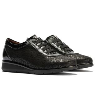 Pitillos - 11512 - NEGRO - 11512 - NEGRO - Deportivo con elásticos combinado lycra con charol Negro - 1 2