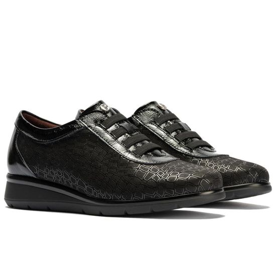Pitillos - 11512 - NEGRO - 11512 - NEGRO - Deportivo con elásticos combinado lycra con charol Negro - 2