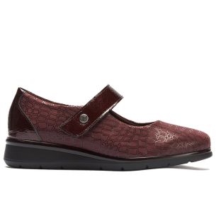 Pitillos - 11513 - BURDEOS - 11513 - BURDEOS - Mercedes con velcro combinado lycra con charol Burdeos - 1