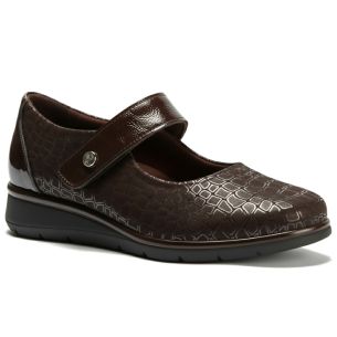 Pitillos - 11513 - MARRON - 11513 - MARRON - Mercedes con velcro combinado lycra con charol Marrón - 1
