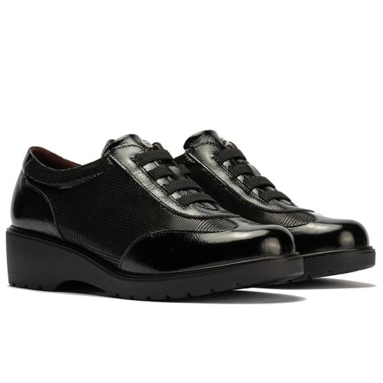 Pitillos - 11522 - NEGRO - 11522 - NEGRO - Deportivo con eláticos combinado charol con lycra Negro - 2