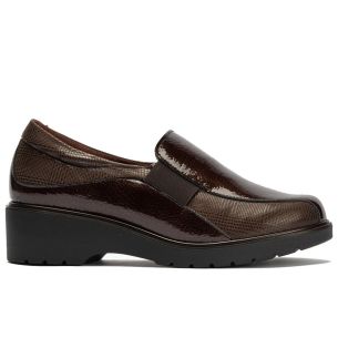 Pitillos - 11523 - MARRON - 11523 - MARRON - Gucci con elásticos combinado charol con lycra Marrón - 1