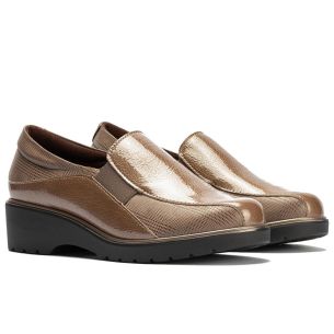 Pitillos - 11523 - TOPO - 11523 - TOPO - Gucci con elásticos combinado charol con lycra Topo - 1 2