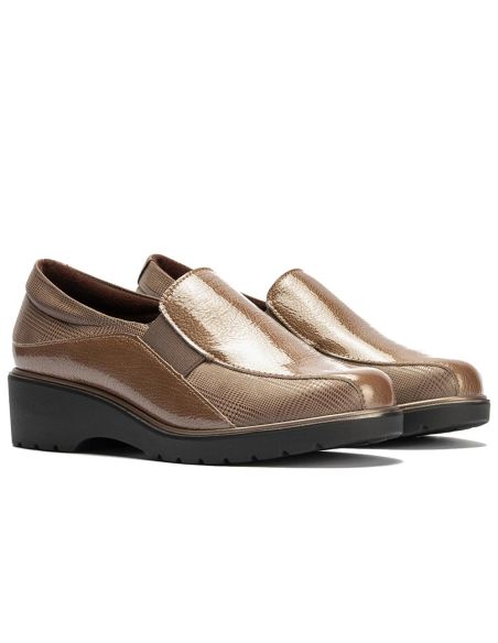 Pitillos - 11523 - TOPO - 11523 - TOPO - Gucci con elásticos combinado charol con lycra Topo - 2