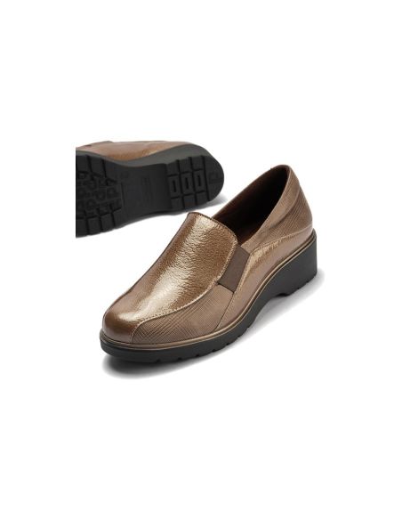 Pitillos - 11523 - TOPO - 11523 - TOPO - Gucci con elásticos combinado charol con lycra Topo - 4