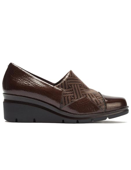 Pitillos - 11531 - MARRON - 11531 - MARRON - Abotinado combinado charol con lycra Marrón - 1