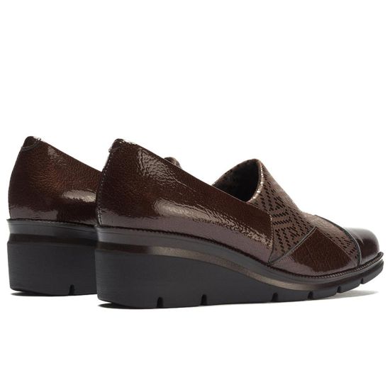 Pitillos - 11531 - MARRON - 11531 - MARRON - Abotinado combinado charol con lycra Marrón - 3