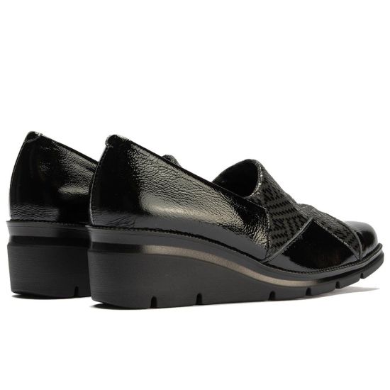 Pitillos - 11531 - NEGRO - 11531 - NEGRO - Abotinado combinado charol con lycra Negro - 3