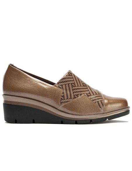 Pitillos - 11531 - TOPO - 11531 - TOPO - Abotinado combinado charol con lycra Topo - 1