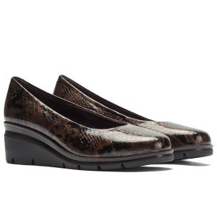 Pitillos - 11533 - MARRON - 11533 - MARRON - Salón invertido serpiente charol Marrón - 1 2