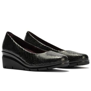 Pitillos - 11533 - NEGRO - 11533 - NEGRO - Salón invertido serpiente charol Negro - 1 2