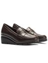 Pitillos - 11535 - MARRON - 11535 - MARRON - Mocasín combinado napa con serpiente charol Marrón - 2