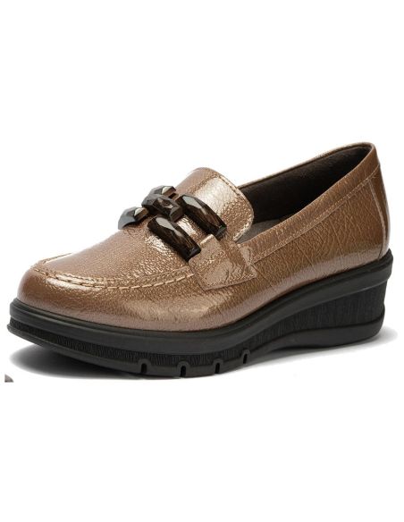 Pitillos - 11541 - TOPO - 11541 - TOPO - Mocasín adorno en charol Topo - 5