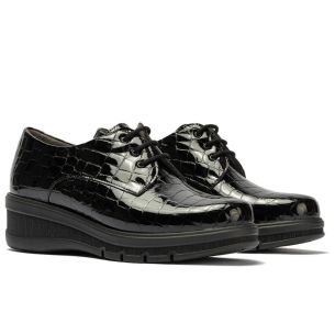 Pitillos - 11542 - NEGRO - 11542 - NEGRO - Blucher en charol coco Negro - 1 2