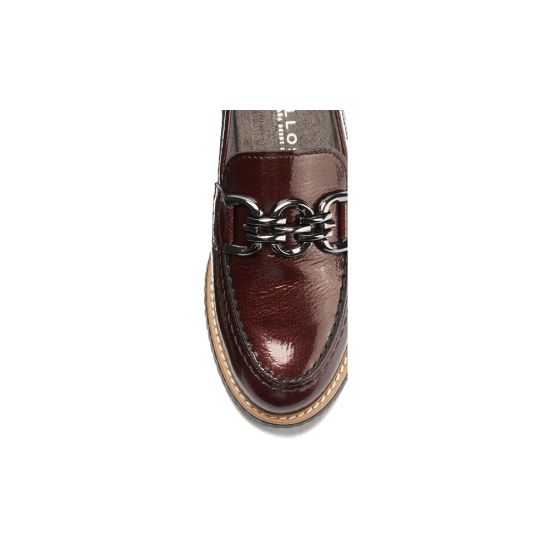 Pitillos - 11550 - BURDEOS - 11550 - BURDEOS - Mocasín con adorno en charol Burdeos - 4