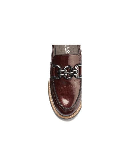 Pitillos - 11550 - BURDEOS - 11550 - BURDEOS - Mocasín con adorno en charol Burdeos - 4