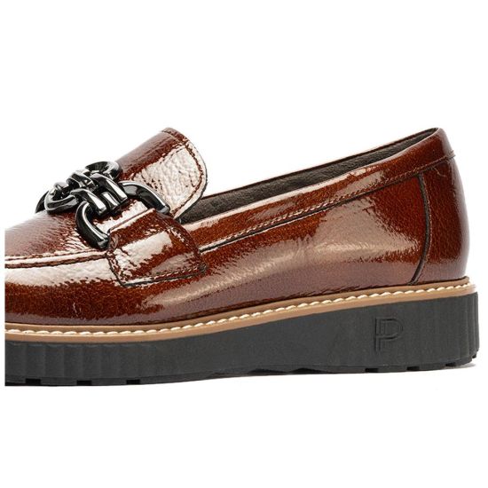 Pitillos - 11550 - CUERO - 11550 - CUERO - Mocasín con adorno en charol Cuero - 4