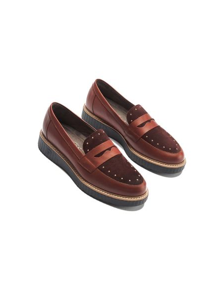 Pitillos - 11552 - BURDEOS - 11552 - BURDEOS - Mocasín tachas combinado napa con ante Burdeos - 4