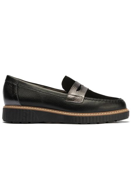 Pitillos - 11553 - NEGRO - 11553 - NEGRO - Mocasín antifaz combinado napa con ante y laminado Negro - 1